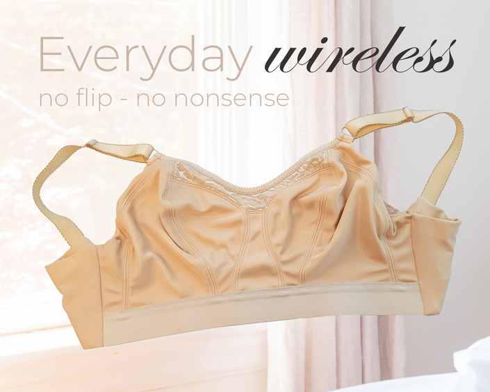 Lily Full Cup Wireless Bra Bands 30 to 50 Cups AAA to J